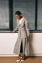 Юбка из шерсти с панелями - фото 119841