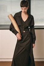 Асимметричная хлопковая юбка - фото 119845