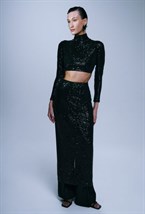 Юбка макси с пайетками - фото 119881