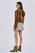 Мини-юбка со складками - фото 119888