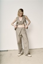 Двойной льняной жилет - фото 119908