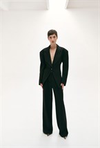 Черный приталенный пиджак - фото 119915