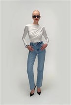 Лонгслив с сборкой - фото 120233