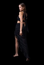 Черная юбка с воланами - фото 120272