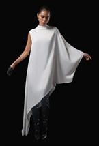 Белое асимметричное платье - фото 120482