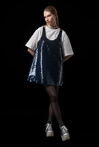 Платье-сарафан из пайеток - фото 120486