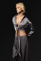 Серая блуза из вискозы - фото 120558