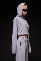 Серое худи из кашемира - фото 120638