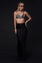 Юбка из вискозы со шлевками - фото 120676