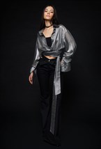 Укороченная рубашка - фото 120784