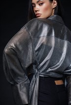 Укороченная рубашка - фото 120787