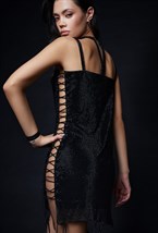 Черное платье из кристаллов - фото 120832