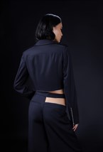 Классические брюки асимметричного кроя - фото 120850