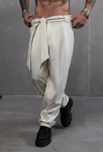 Брюки с кушаком - фото 121592