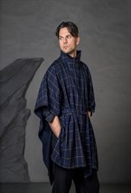 Пончо в клетку - фото 121622