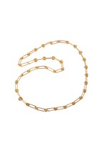 Knot Chain Necklace Gold - фото 122287