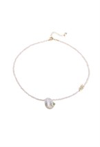 Choker made of small river pearls - фото 122350