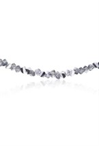 Choker made of gray jewelry glass Rhodium - фото 122365