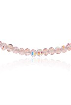 Choker made of pink jewelry glass beads - фото 122368