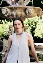 Choker from the chain Rhodium - фото 122378