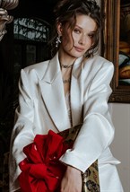 Choker-a chain with a dense weave Rhodium - фото 122411