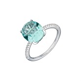 Коктейльное кольцо с голубым кристаллом - фото 12241