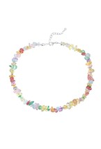 Choker made of multicolored sugar quartz with hematite - фото 122445
