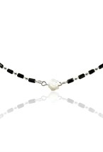 Black Agate Choker with Rose Symbol - фото 122458