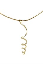 Gold Plated Choker with Spiral Symbol - фото 122465