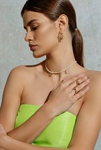 Pearl Choker with Star and Moon - фото 122472