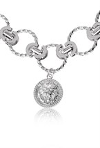 Chanel Silver Lion Choker - фото 122483