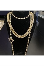 Flat Square Choker Gold - фото 122515