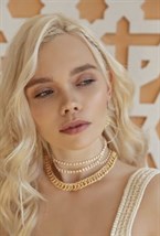 Flat Square Choker Gold - фото 122516