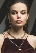 Flat Choker Gold - фото 122518