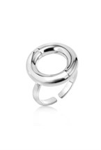 Ring with a Circle symbol Rhodium - фото 122527