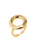 Ring with a Circle symbol Gold - фото 122529
