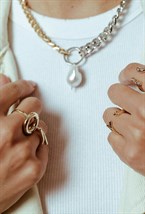 Ring with a Circle symbol Gold - фото 122530