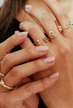 Ring with cubic Zirconia Gold - фото 122533