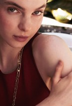 Ring with a braided chain Gold - фото 122555