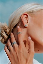 Silver ring with a Daisy symbol - фото 122566