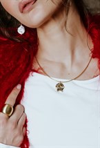 Wide signet ring Gold - фото 122602