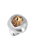 Ring with orange crystal - фото 122642
