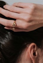 Gold Plated Open Ring - фото 122658