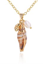 Necklace with natural Turittela - фото 122707