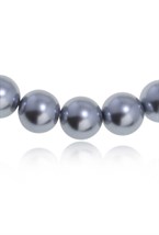 Necklace-made of artificial grey pearls - фото 122727