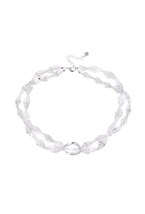 Double-row necklace with Rock crystal - фото 122753