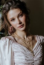 Necklace with Crystal Heart - фото 122761