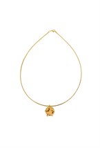 Necklace with Circle and Star - фото 122762