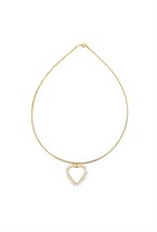 Necklace with Crystal Heart - фото 122773