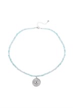 Blue Agate necklace - фото 122818